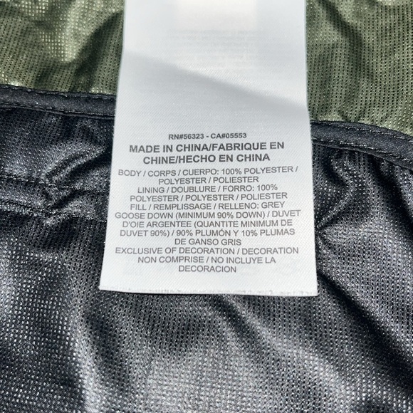 NIKE Running Vest Aeroloft Flash 800 Goose Down Military Green Camo Medium - Picture 8 of 8